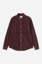 L/S MADISON CORD SHIRT - amarone