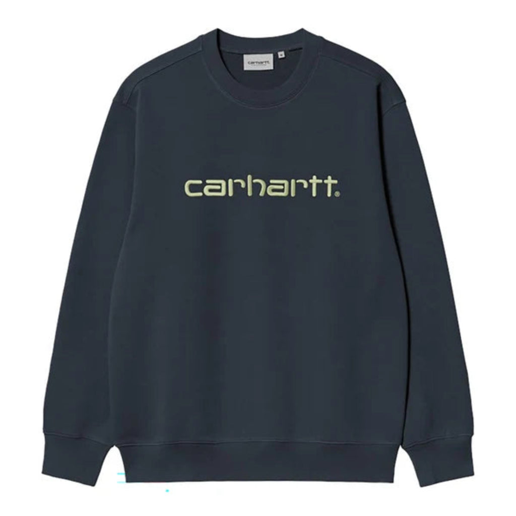 CARHARTT SWEAT - deep night/gentle green