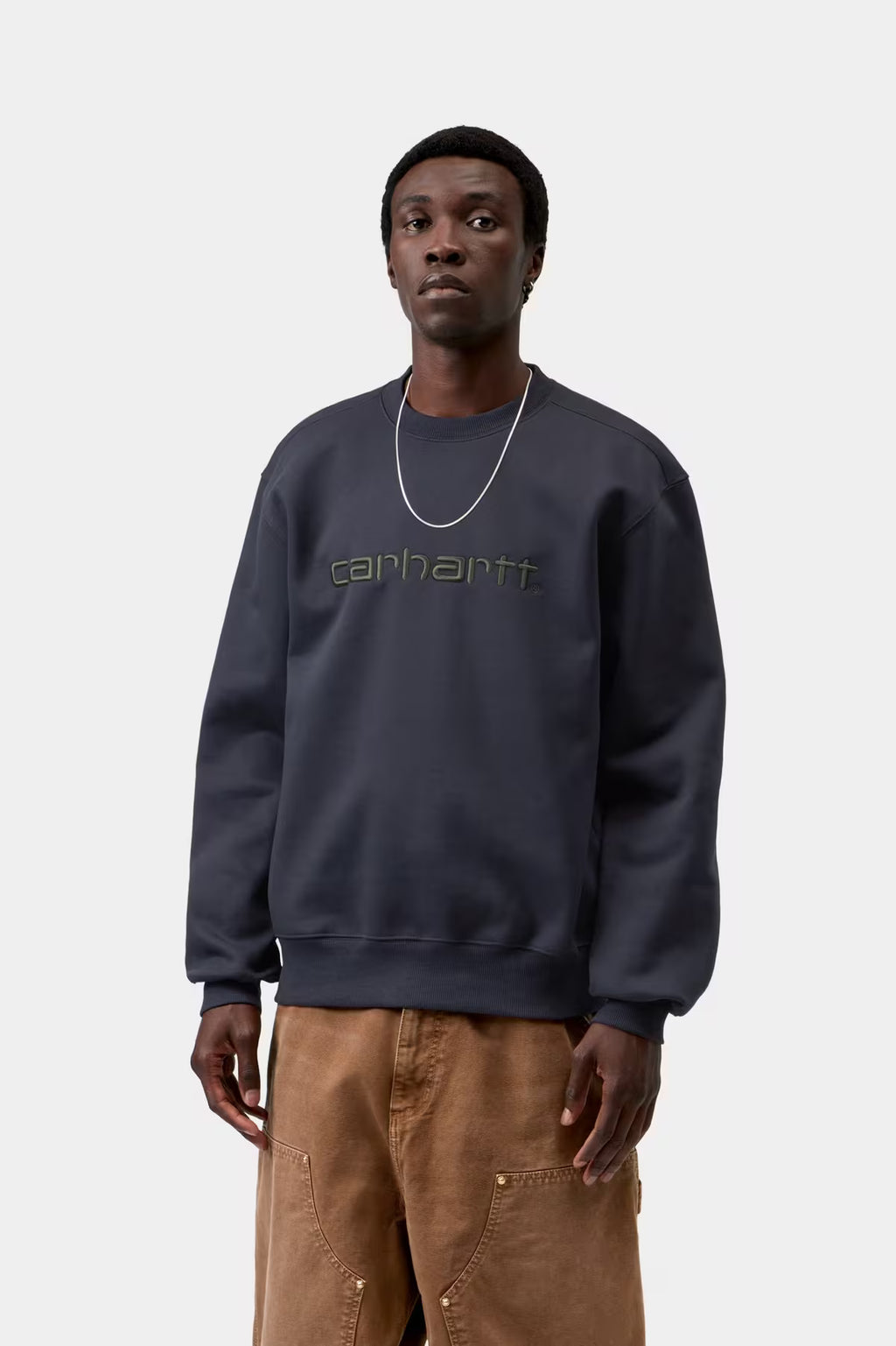 CARHARTT SWEAT - dark navy/dark scarab