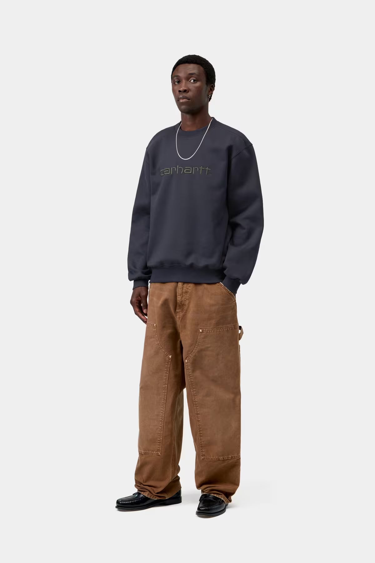 CARHARTT SWEAT - dark navy/dark scarab