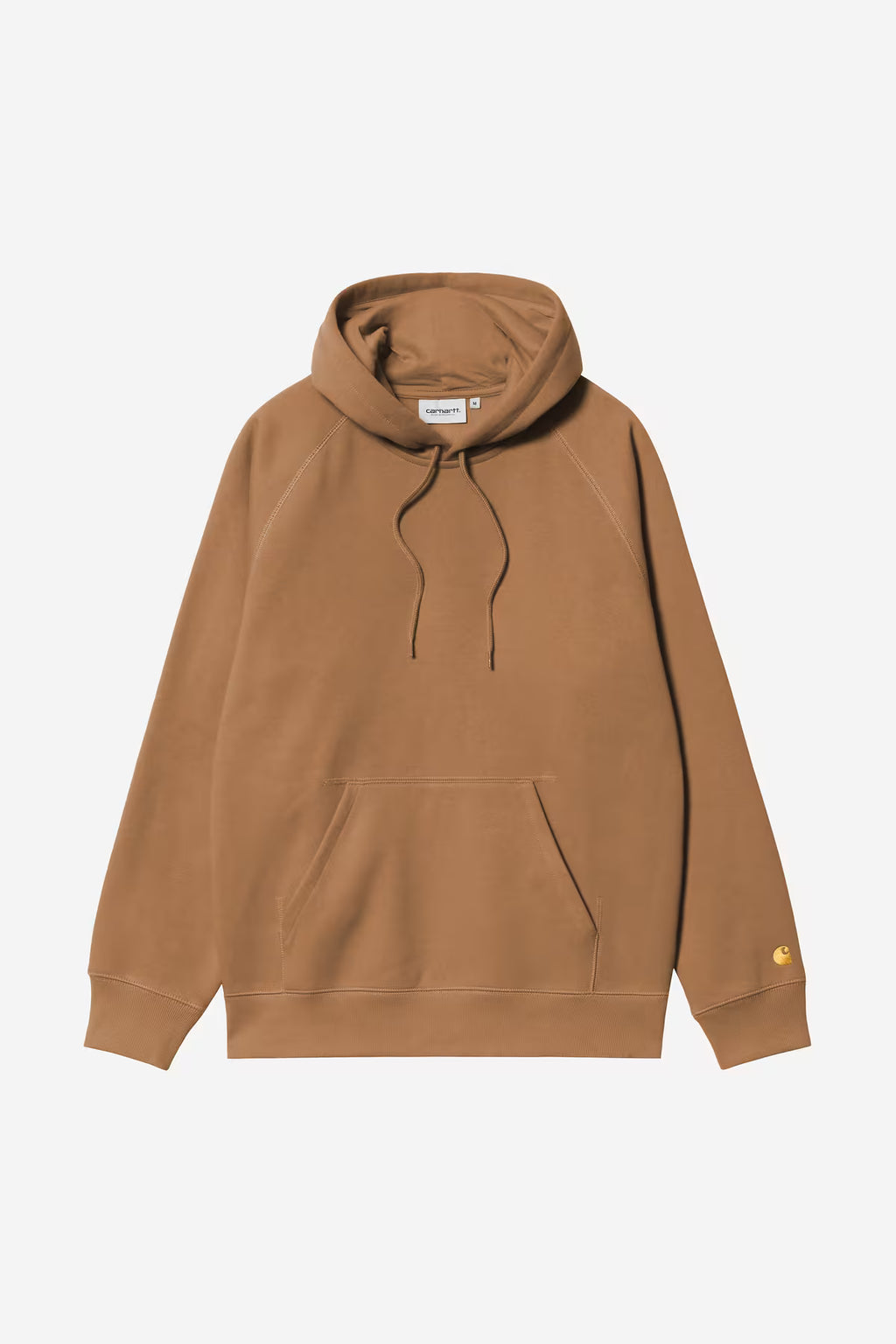 HOODED CHASE SWEAT - hamilton brown/gold