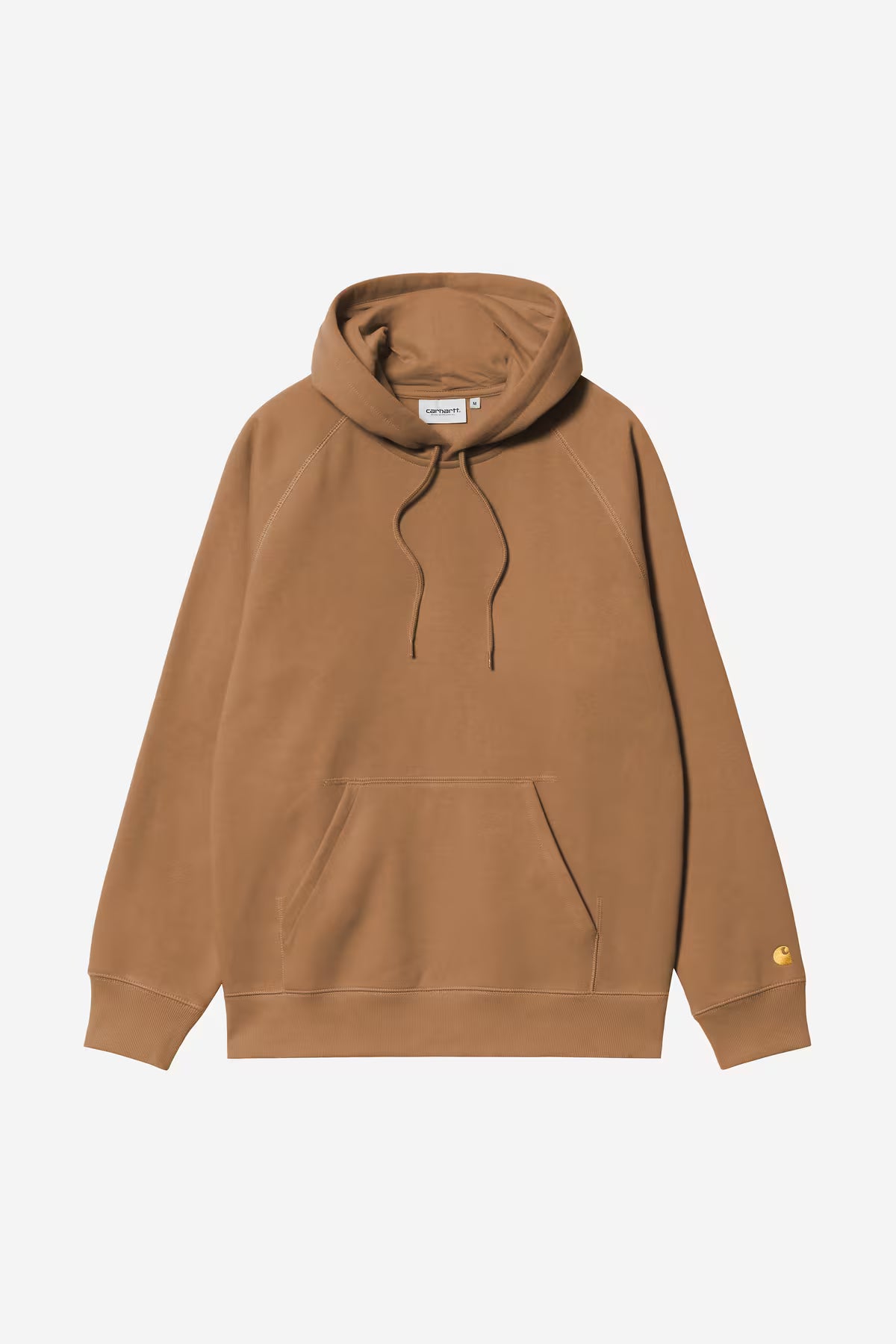 HOODED CHASE SWEAT - hamilton brown/gold