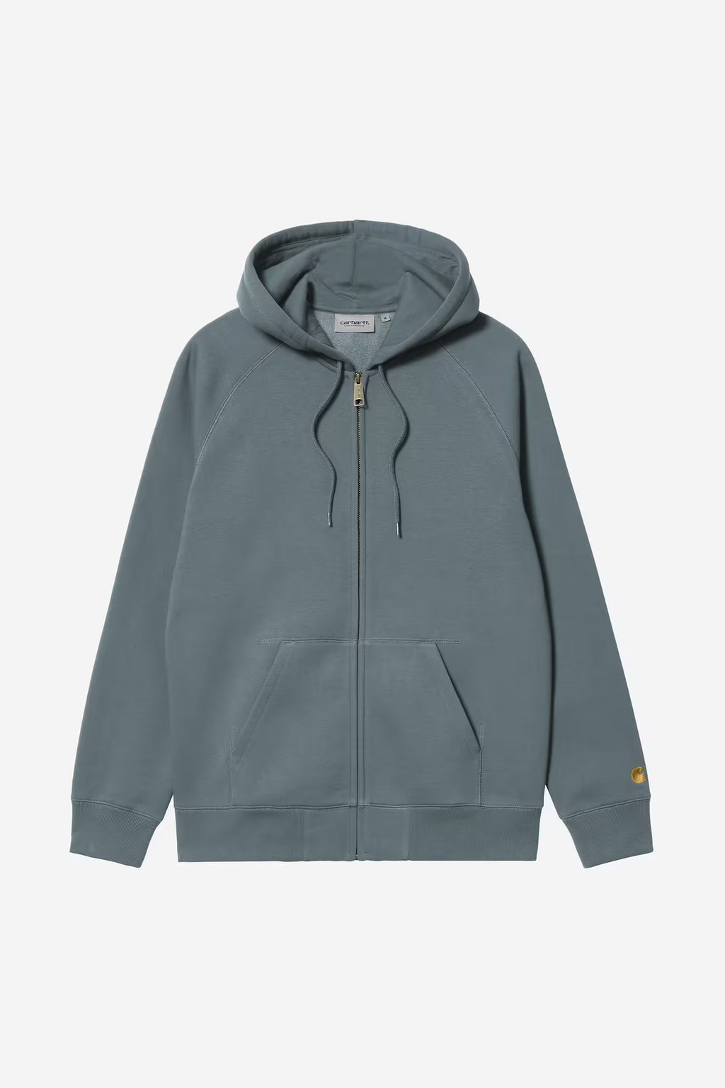 HOODED CHASE JACKET - cozy blue/gold