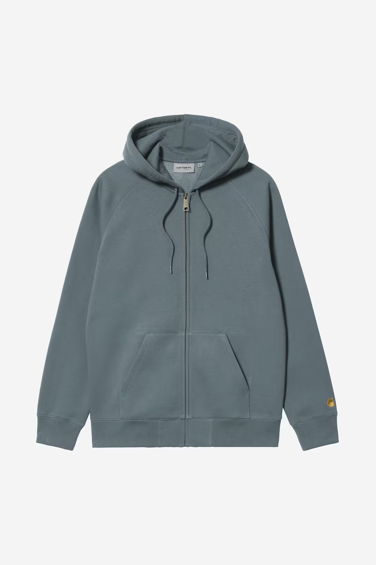 HOODED CHASE JACKET - cozy blue/gold