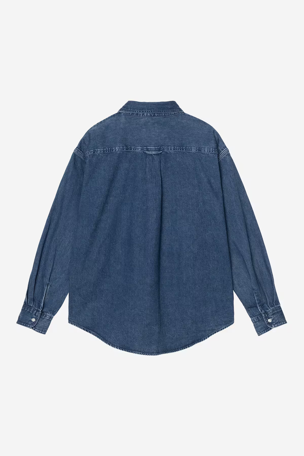 L/S LUCAS SHIRT - blue stone washed