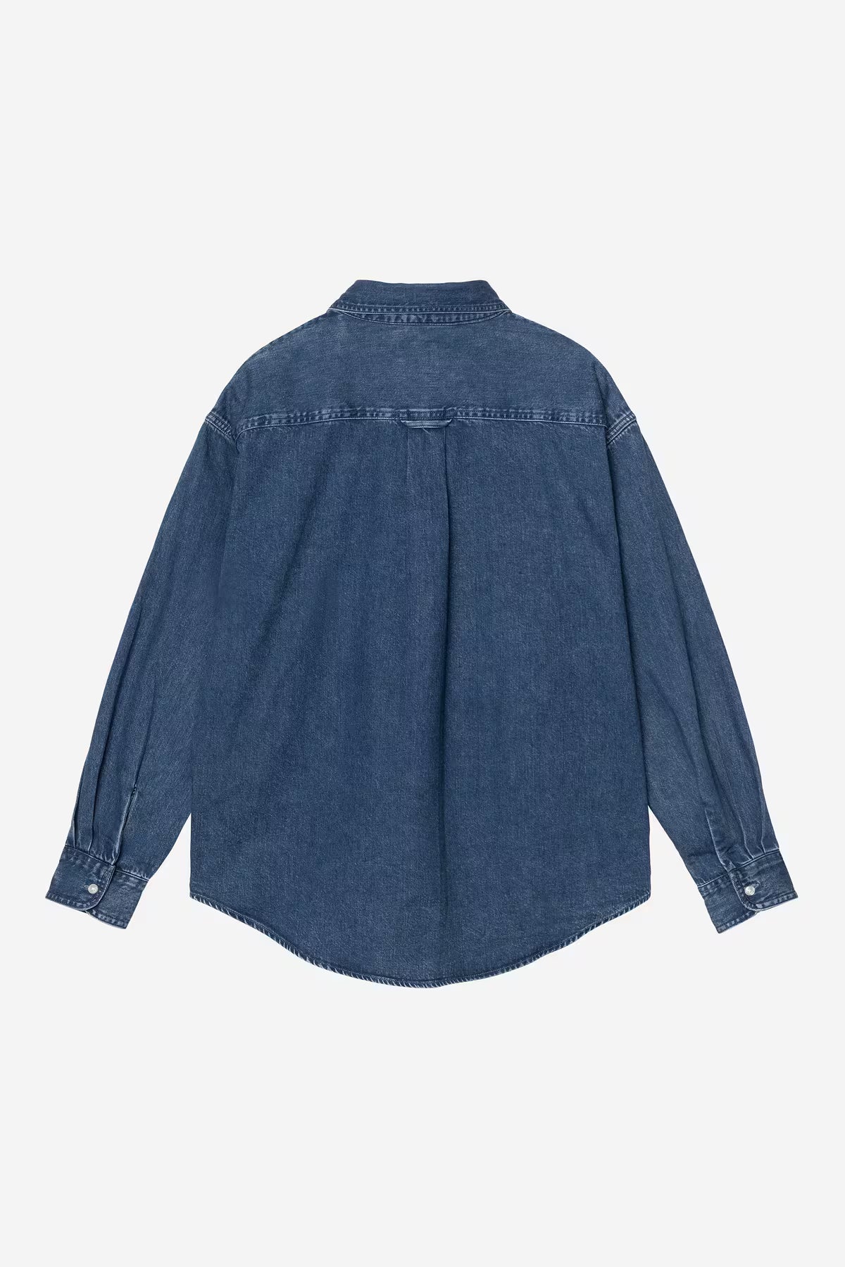 L/S LUCAS SHIRT - blue stone washed