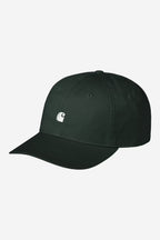 MADISON LOGO CAP - dark scarab/white