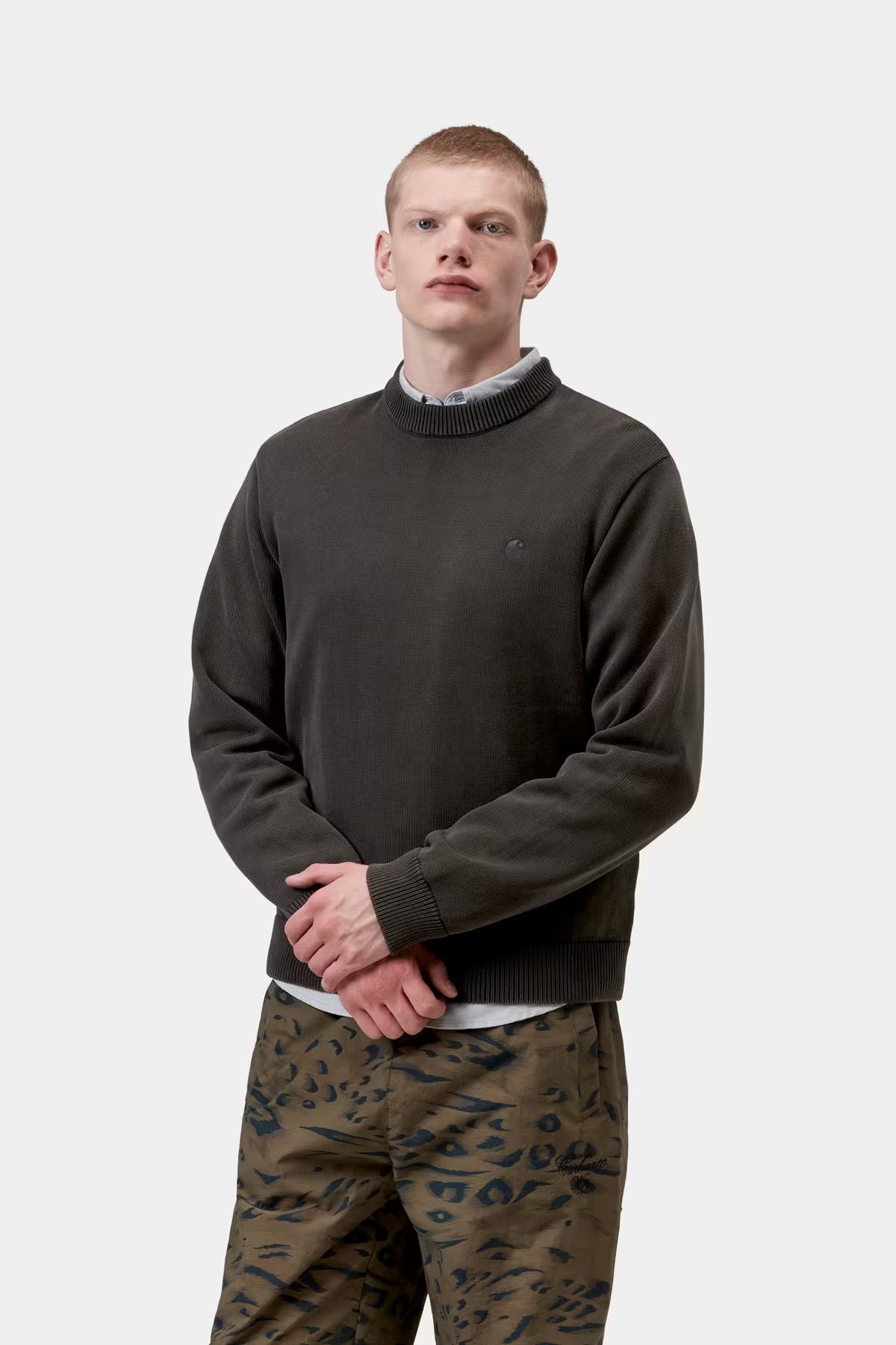 KORI SWEATER - black garment dyed