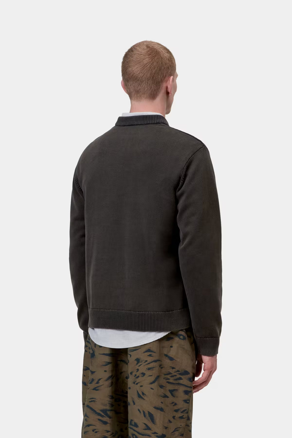 KORI SWEATER - black garment dyed