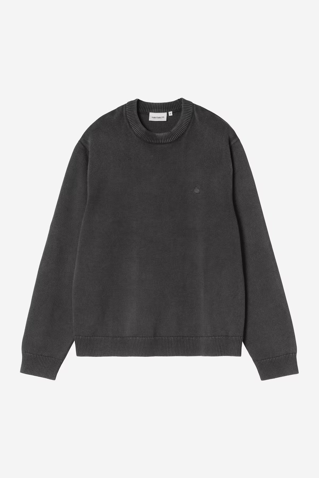 KORI SWEATER - black garment dyed