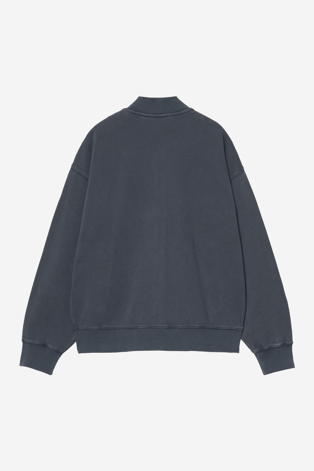 LONGHAND BOMBER - carbon/white garment dyed