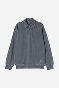 HARPER POLO - carbon garment dyed
