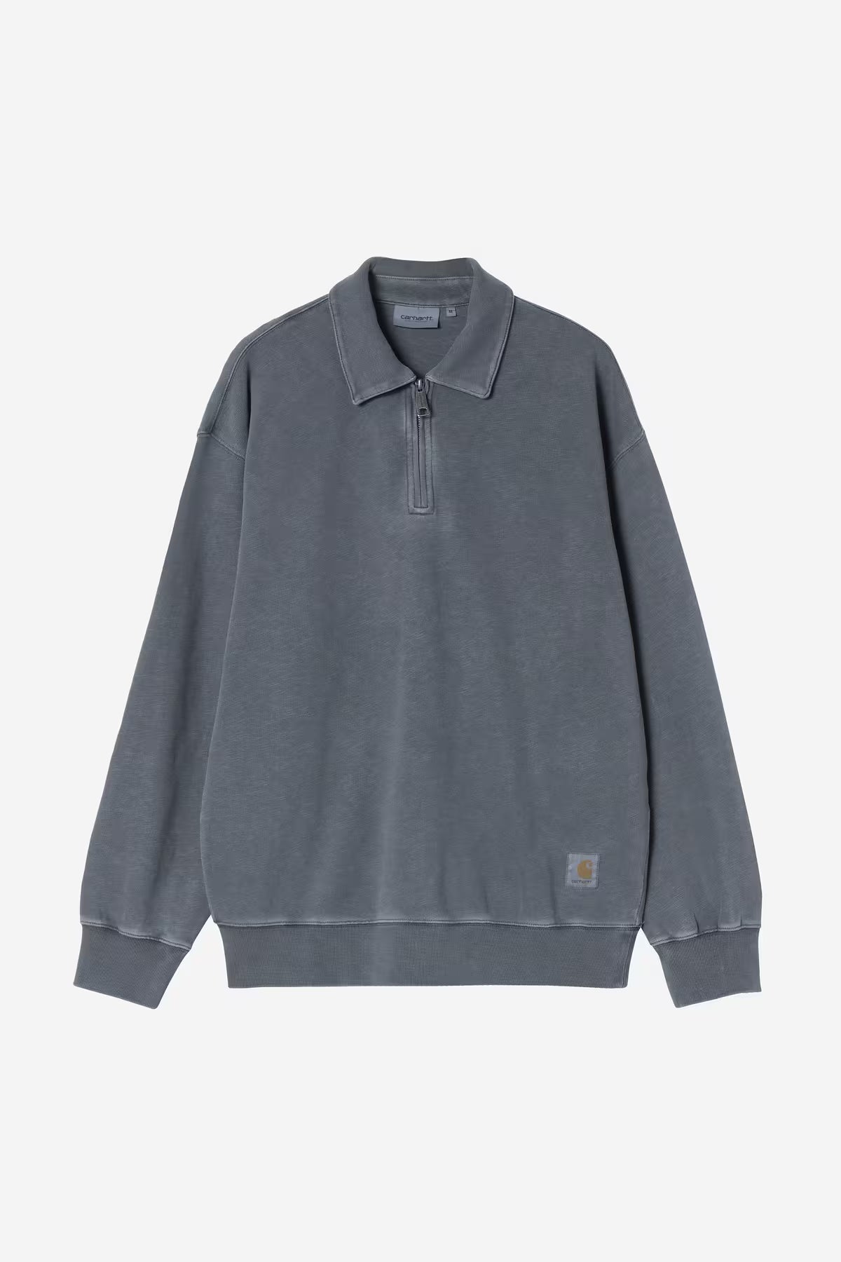 HARPER POLO - carbon garment dyed