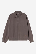 HARPER POLO - tobacco garment dyed