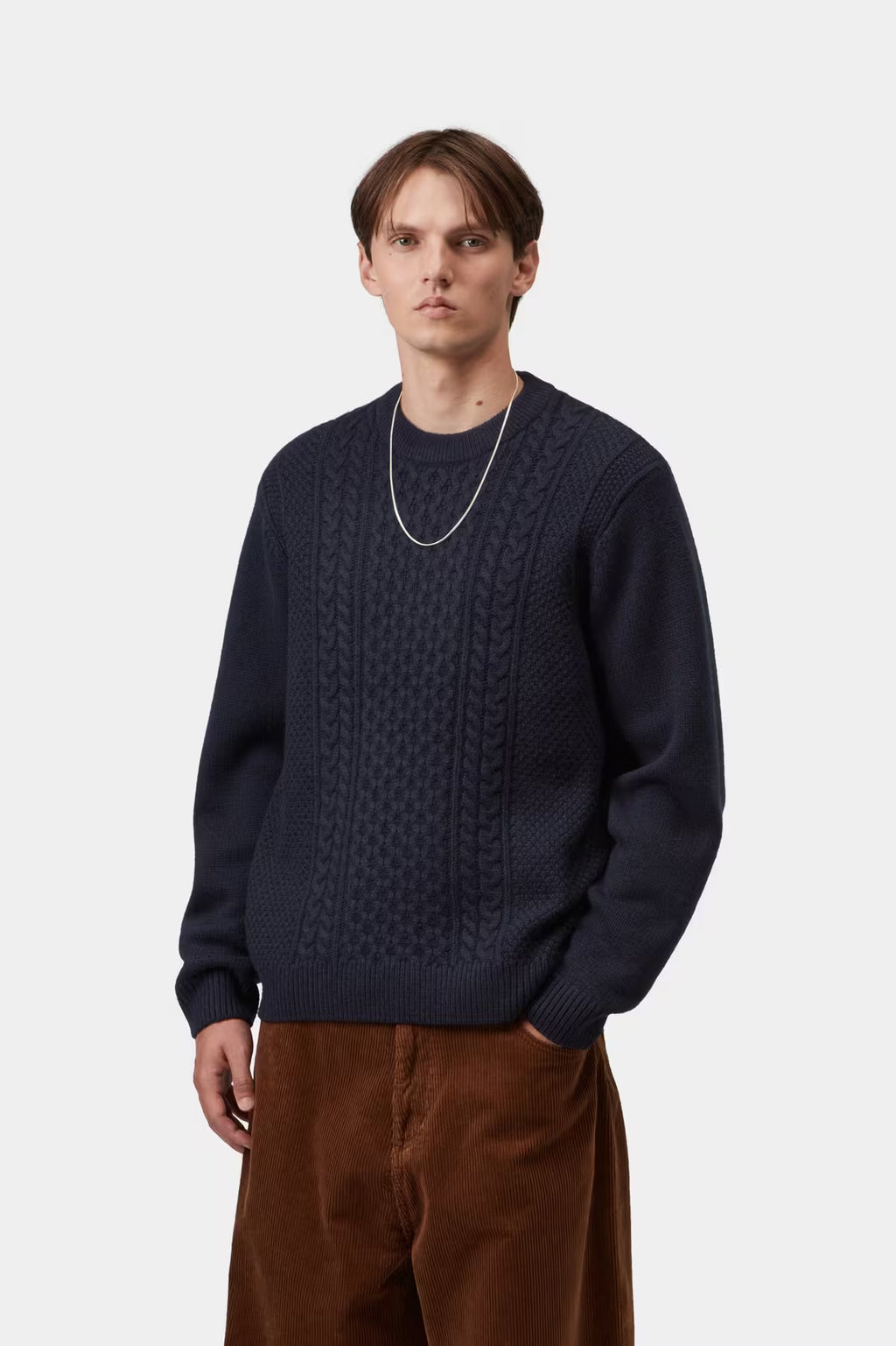 CASTER KNIT SWEATER - dark navy