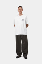 S/S ARCH SCRIPT T-SHIRT - white/dark navy