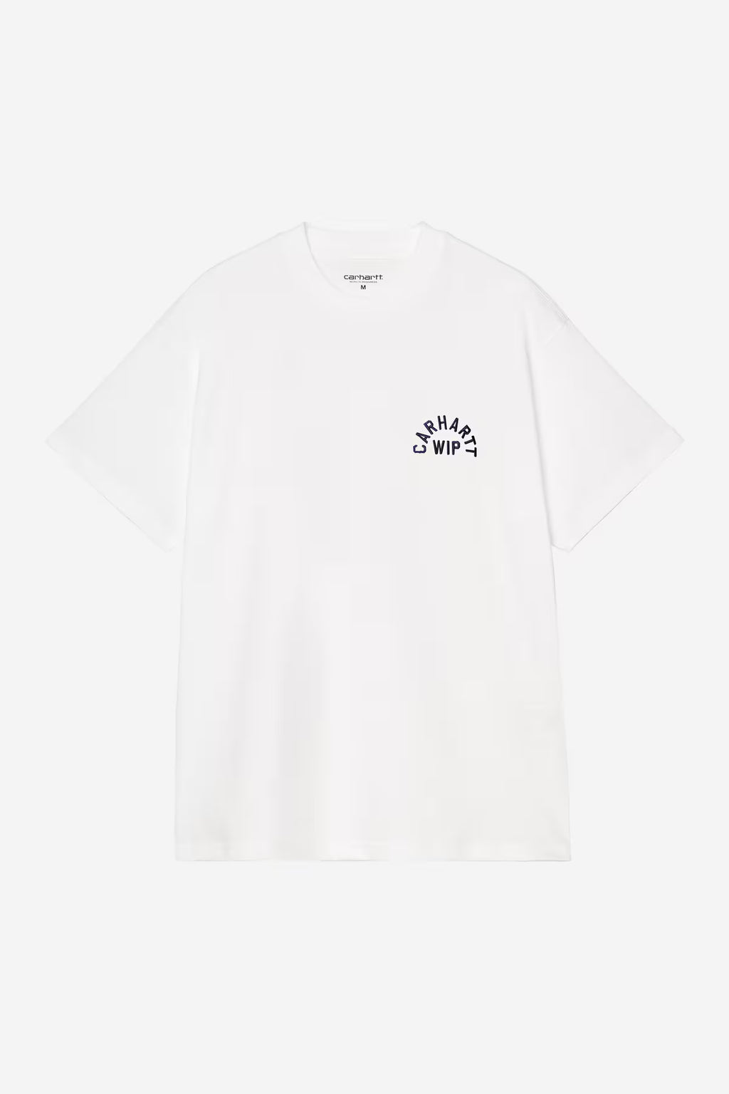S/S ARCH SCRIPT T-SHIRT - white/dark navy