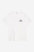 S/S ARCH SCRIPT T-SHIRT - white/dark navy