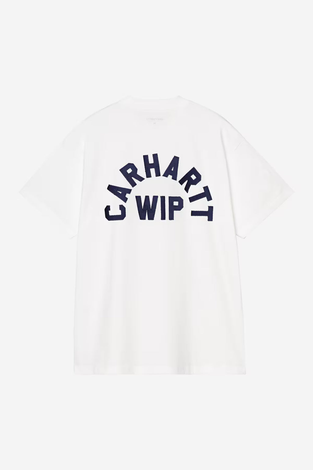 S/S ARCH SCRIPT T-SHIRT - white/dark navy