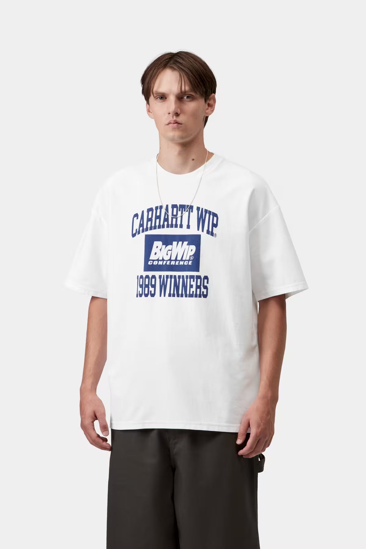 S/S 1989 WINNERS T-SHIRT - white heavy stone wash