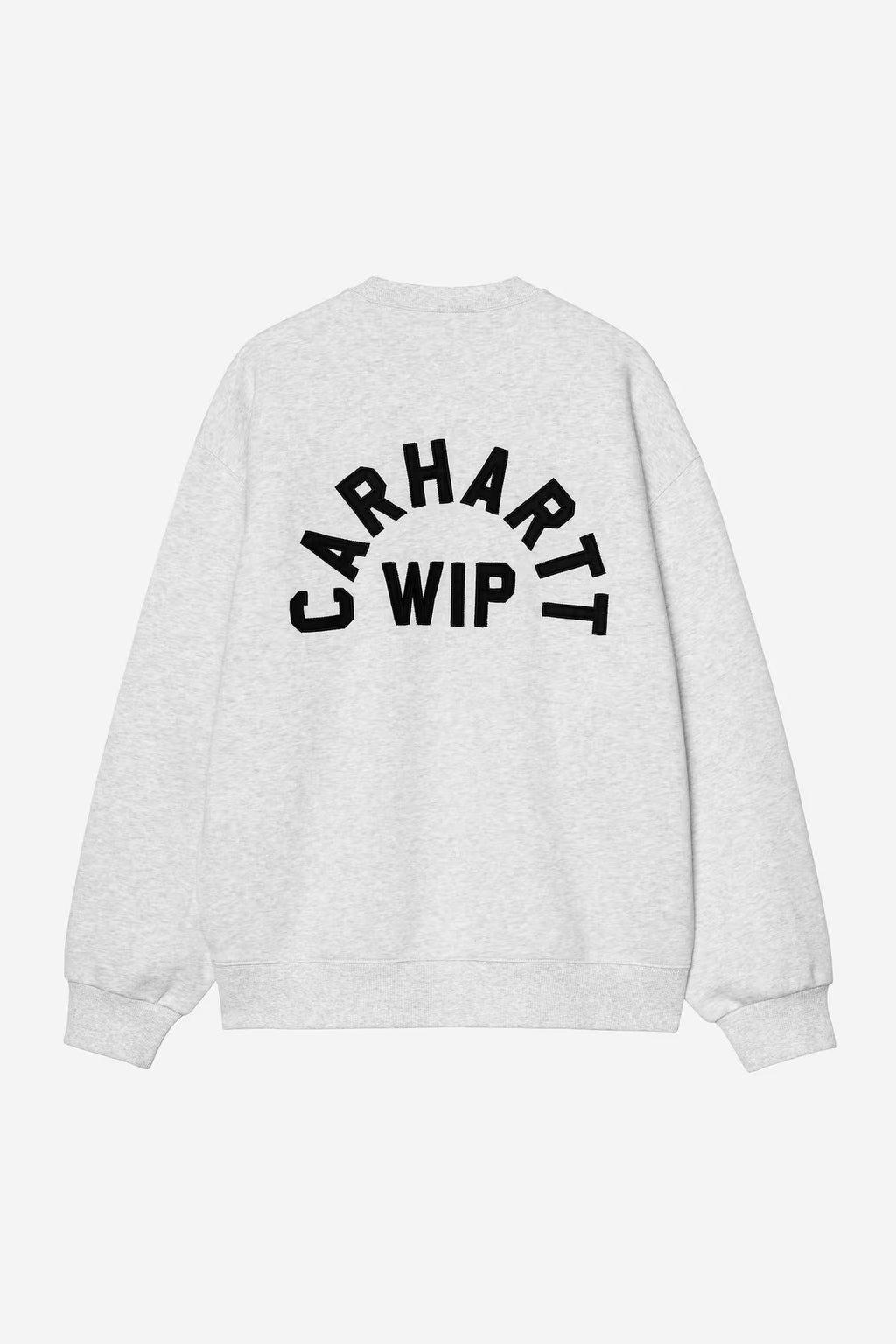 ARCH SCRIPT SWEAT - ash heather/dark navy stone washed