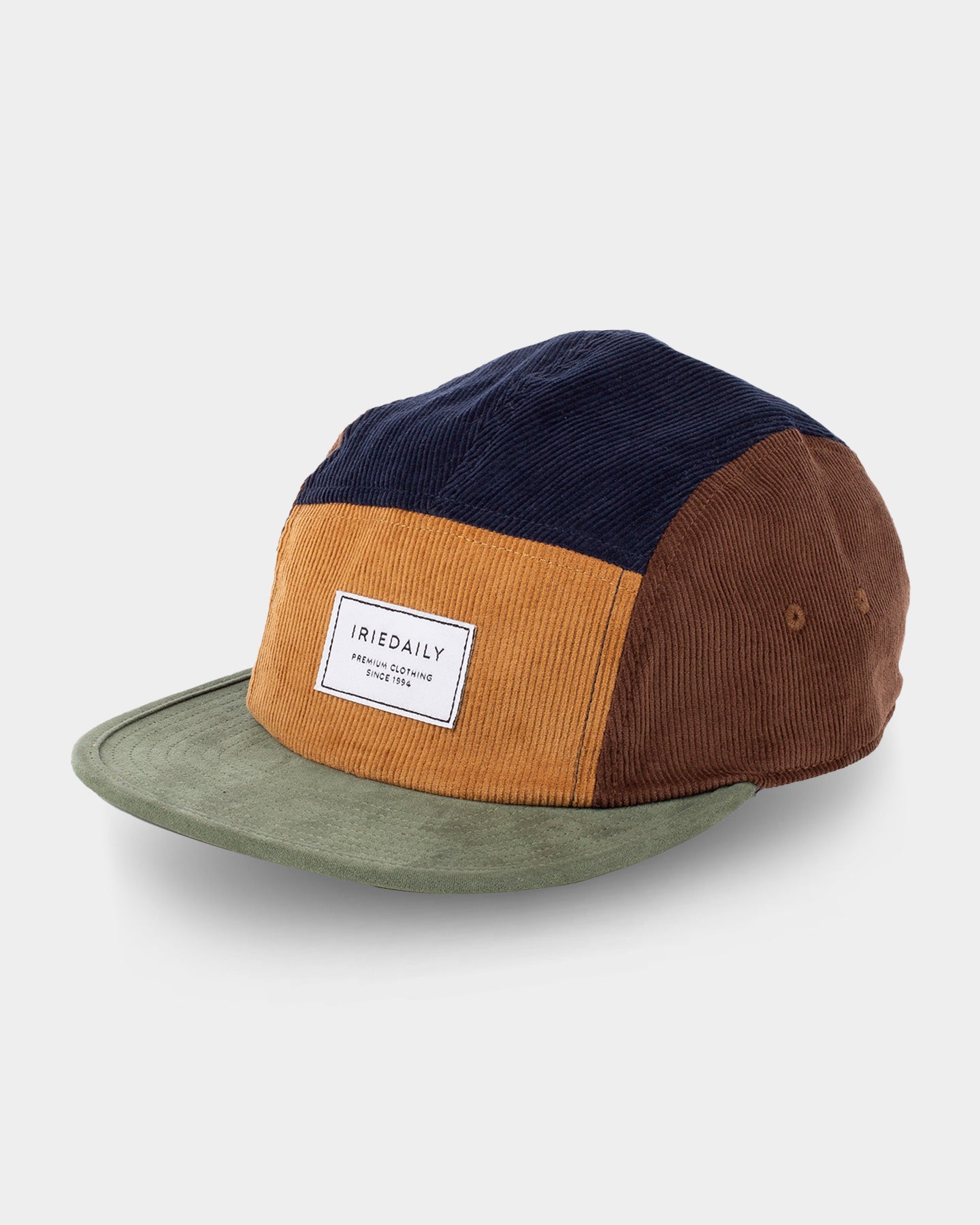 CORVIN 5PANEL CAP - brown olive