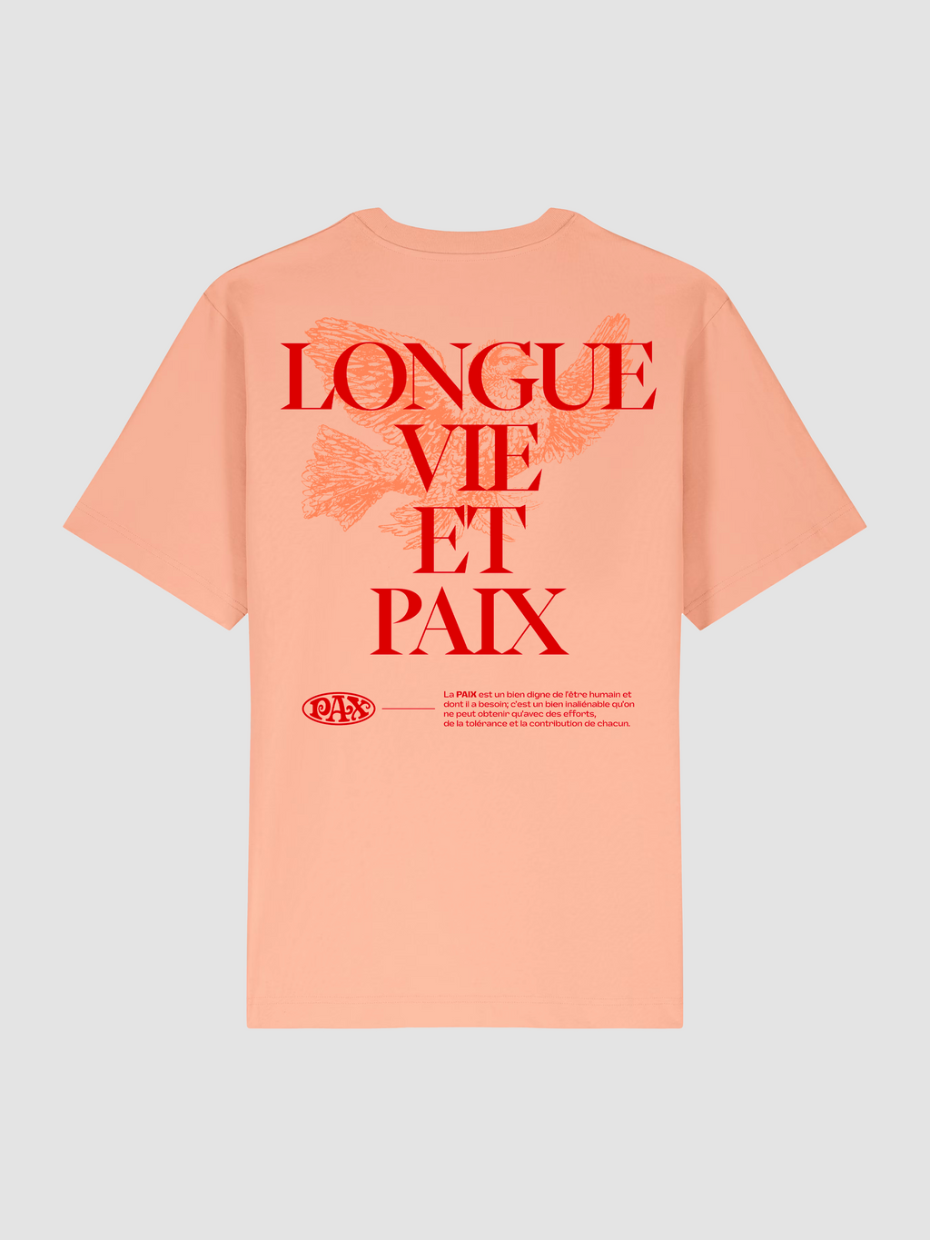 LONGUE VIE TEE - peach