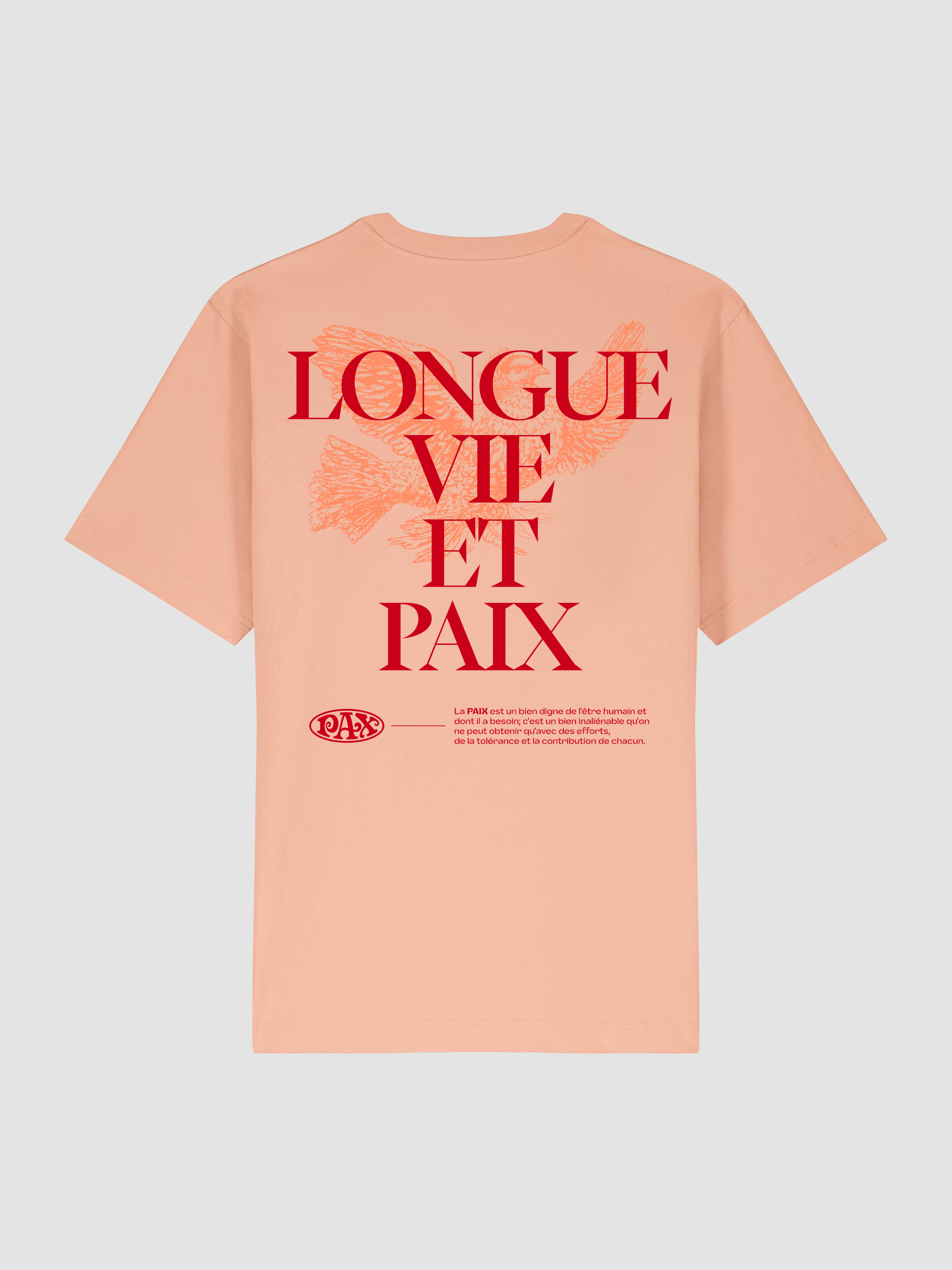 LONGUE VIE TEE - peach