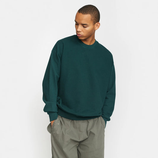 REV LOOSE CREWNECK (2060) - darkgreen