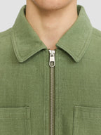 OVERSHIRT W. ZIPPER (3922) - light army