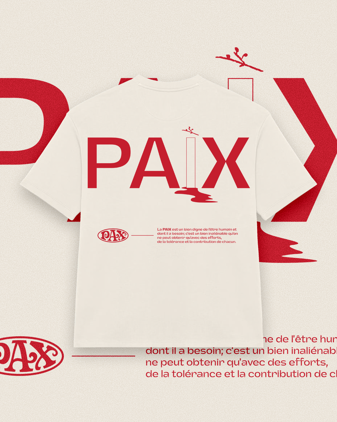 PAIX TEE - natural raw