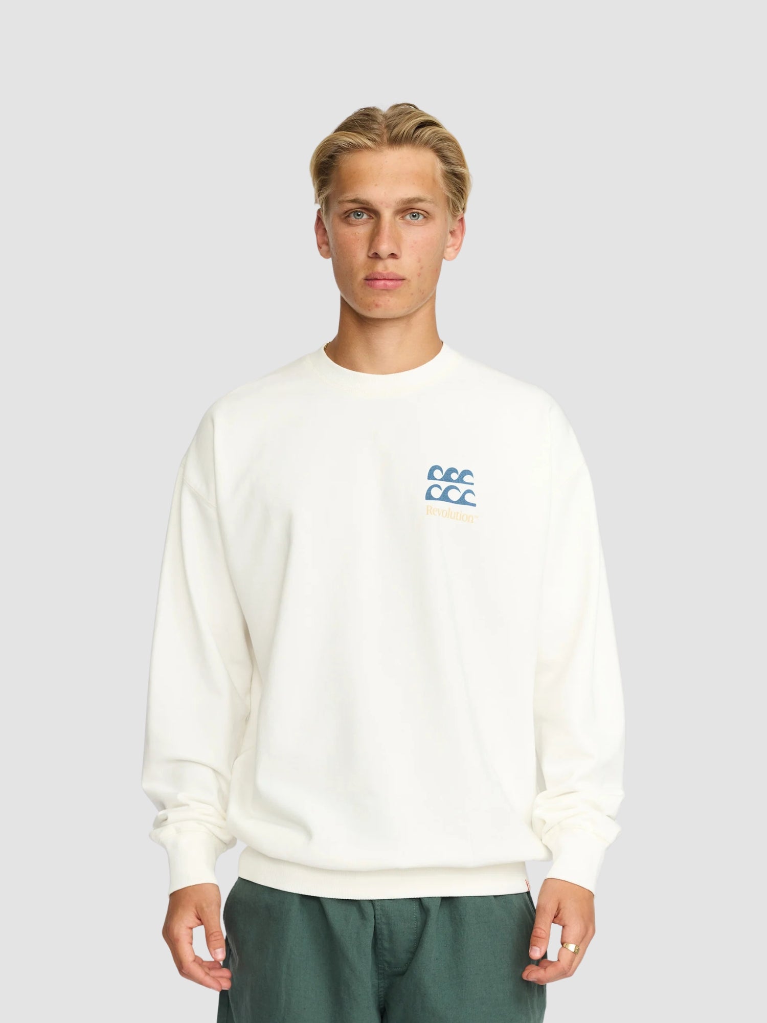 PRINTED CREWNECK SUM (2810) - offwhite