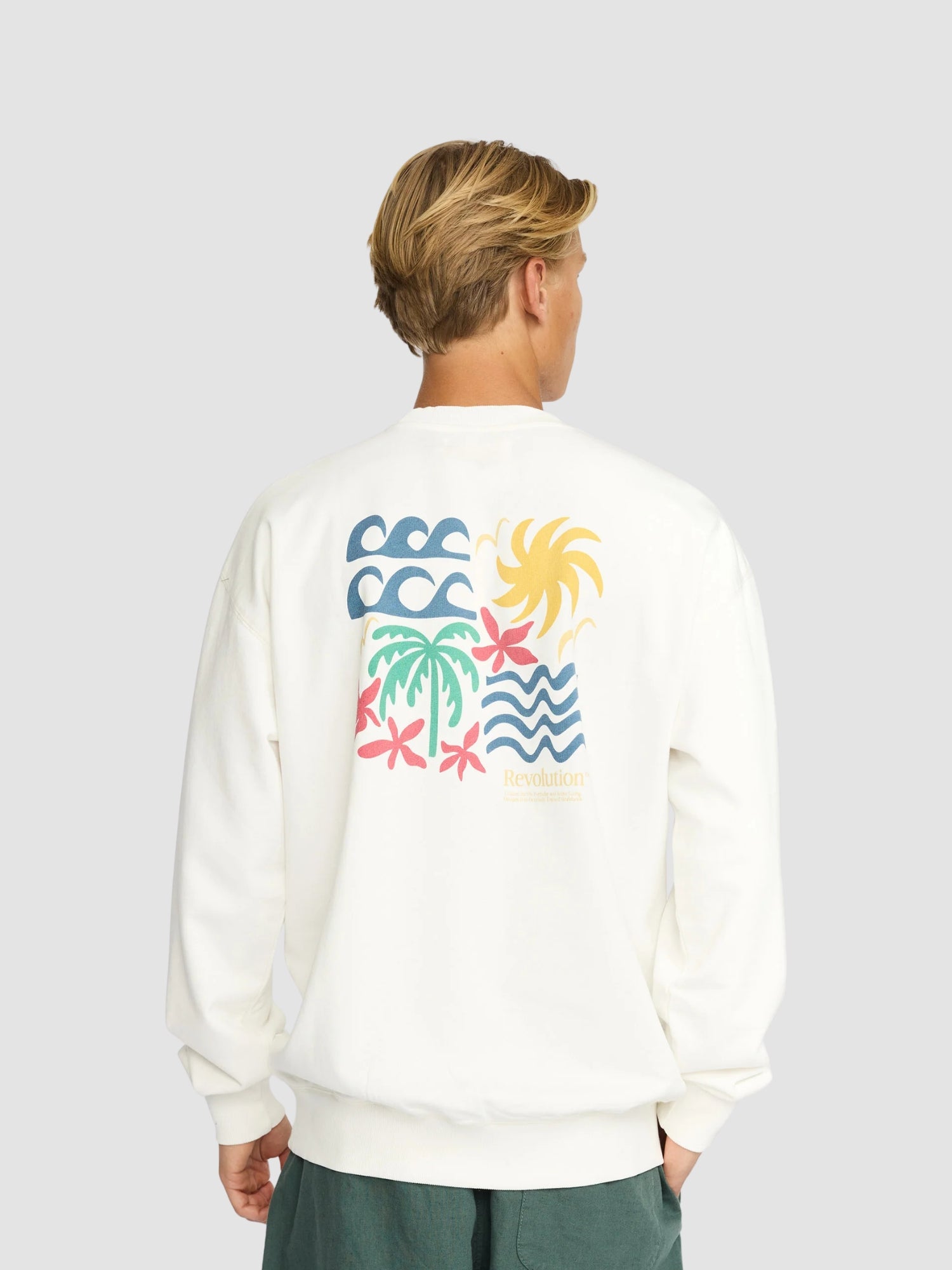 PRINTED CREWNECK SUM (2810) - offwhite