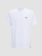 PEACERIDE EMB TEE - white