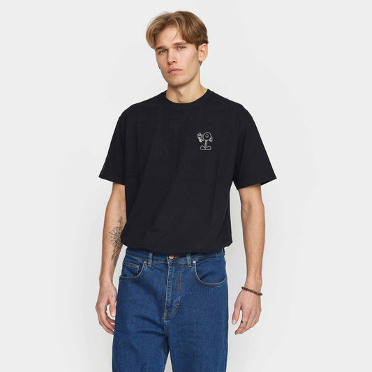 PRINTED T-SHIRT (1375) FLO - black