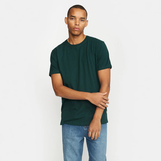 REGULAR T-SHIRT (1051) - darkgreen melange