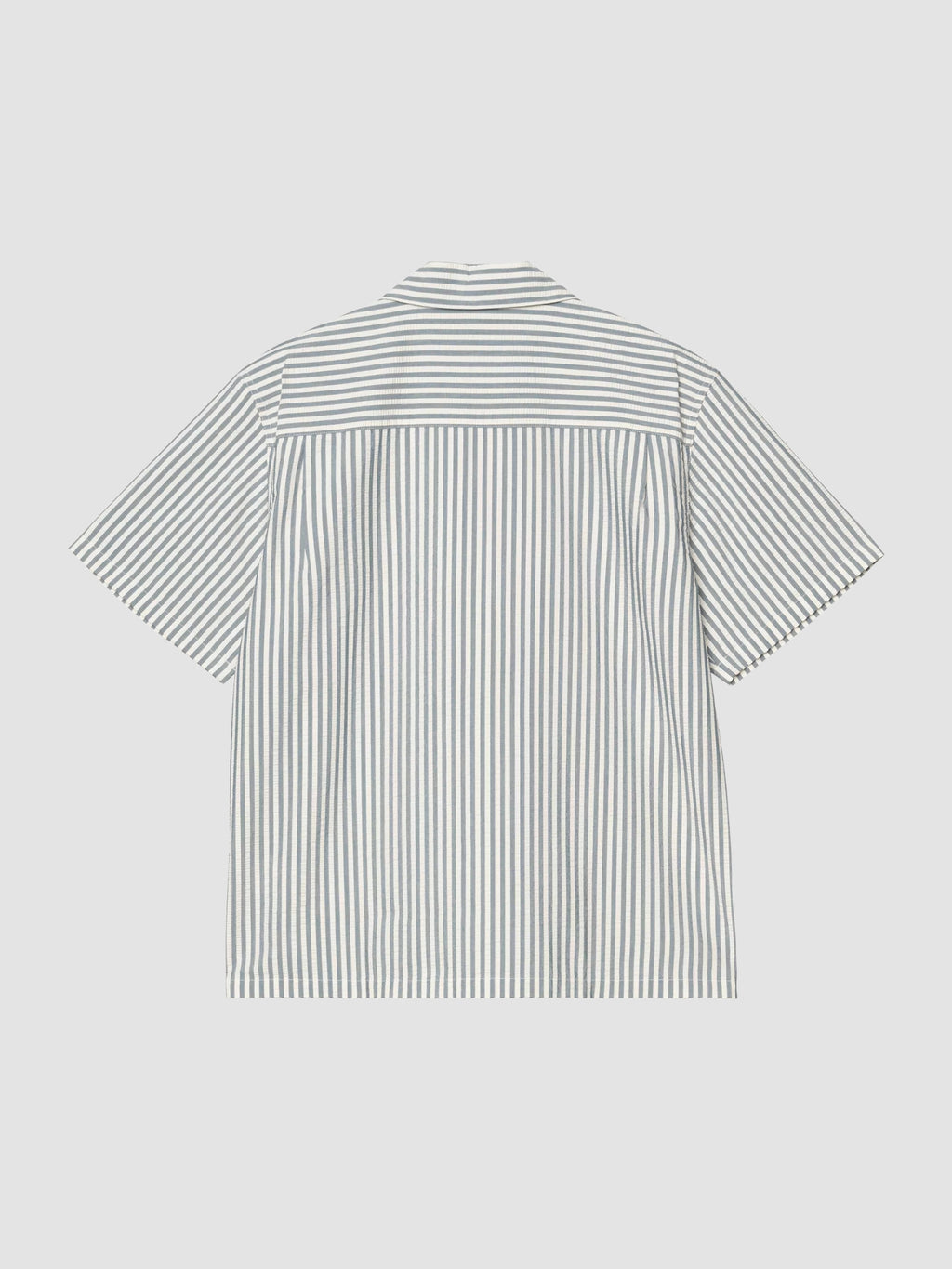 S/S LEAVEL SHIRT - leavel stripe/blue river