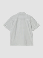 S/S LEAVEL SHIRT - leavel stripe/blue river