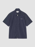 S/S POSTAL ZIP SHIRT - blue/wax