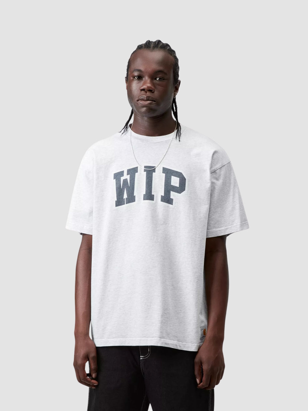 S/S WIP III T-SHIRT - ash heather heavy stone wash
