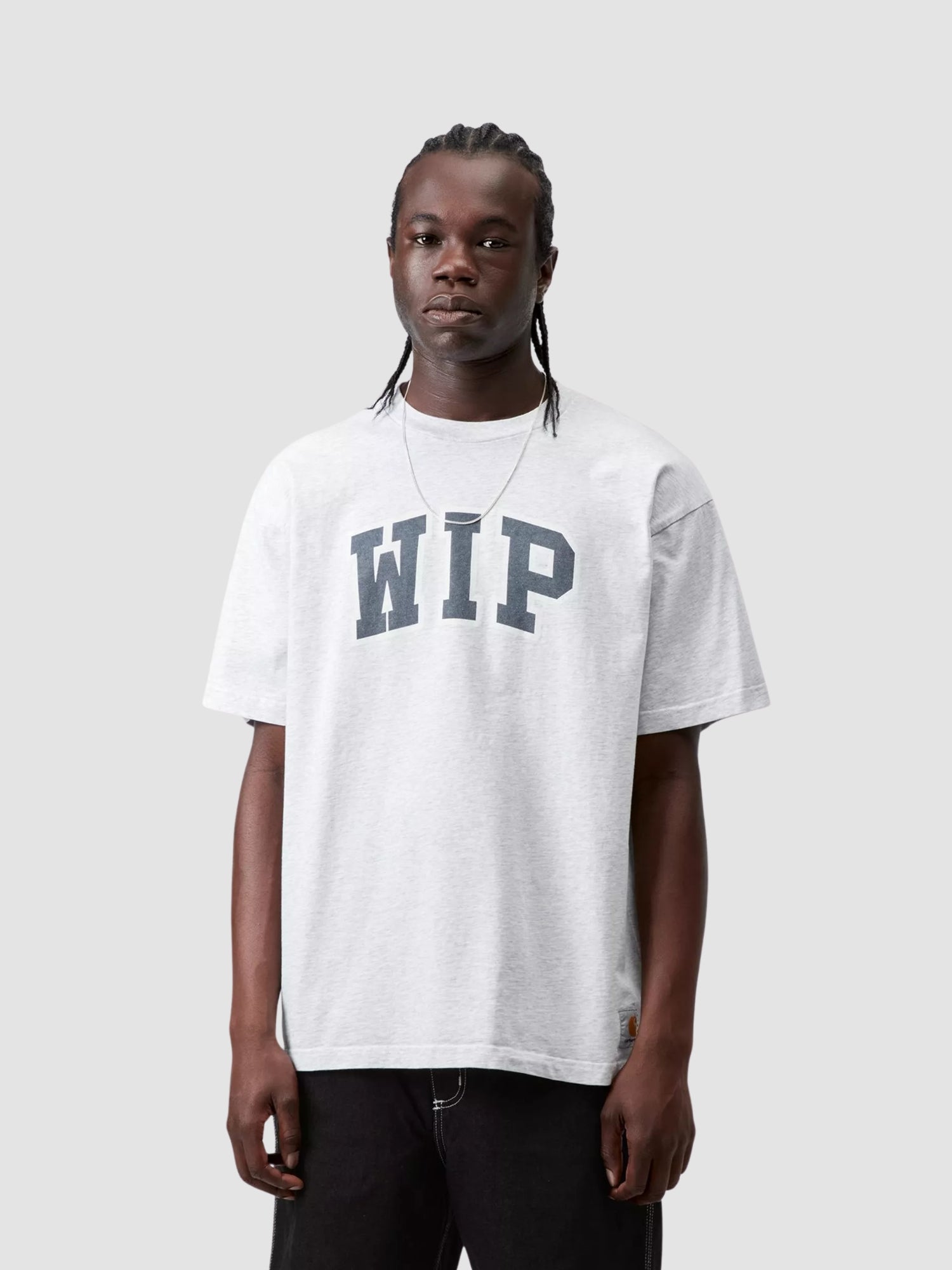 S/S WIP III T-SHIRT - ash heather heavy stone wash