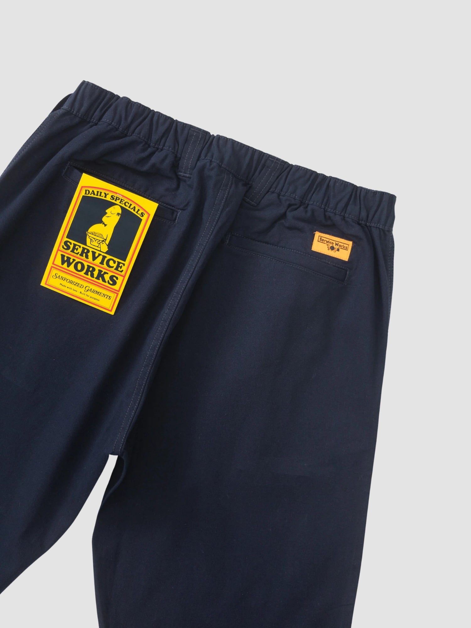 TWILL WAITER PANTS - dark navy