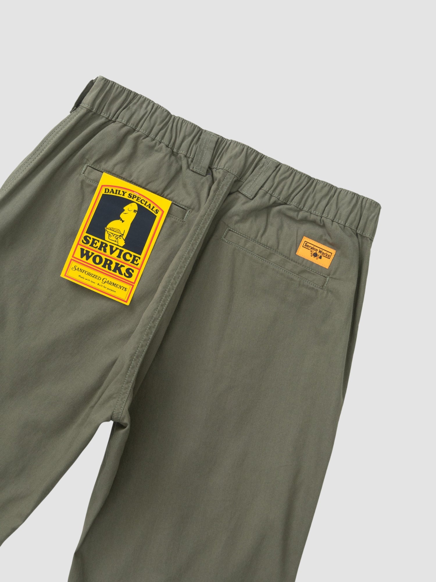 TWILL WAITER PANTS - olive
