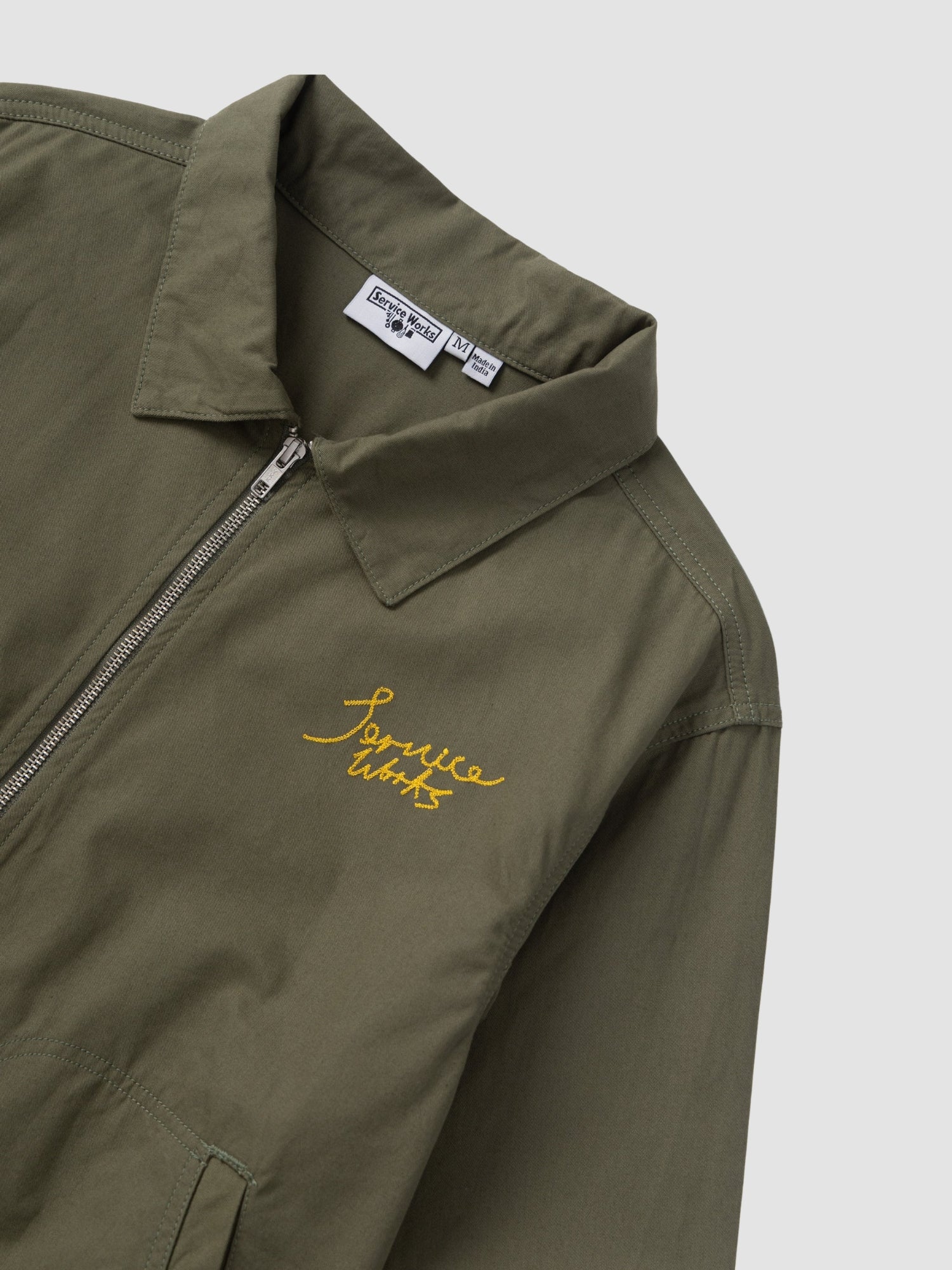 TWILL WORK JACKET - olive