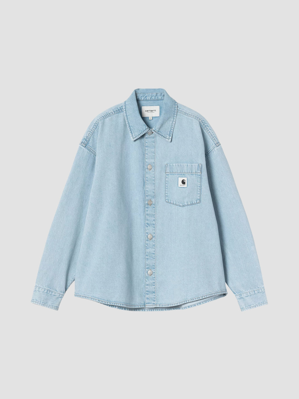 W' ALTA SHIRT JACKET - blue stone bleached