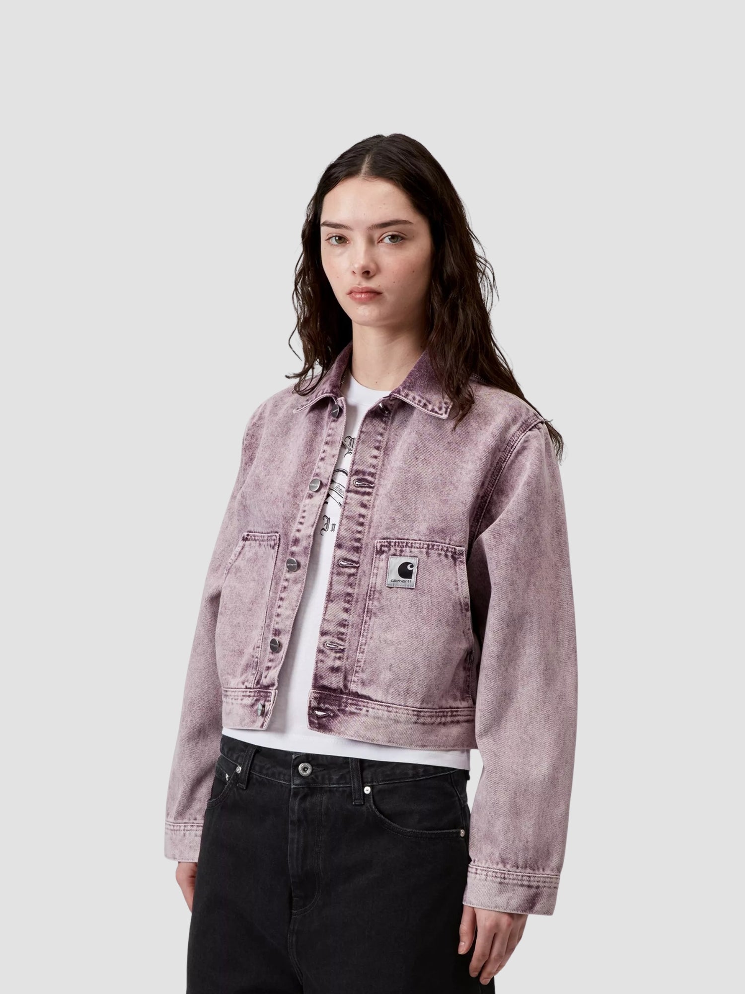 W' ARCA JACKET - cozy purple chalk wash