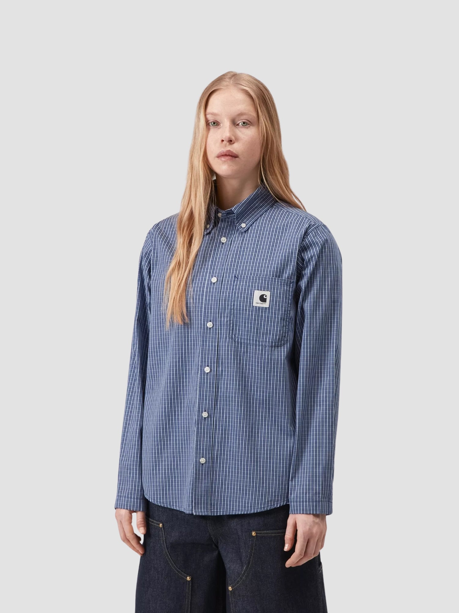 W' L/S GROFF SHIRT - groff check/blue