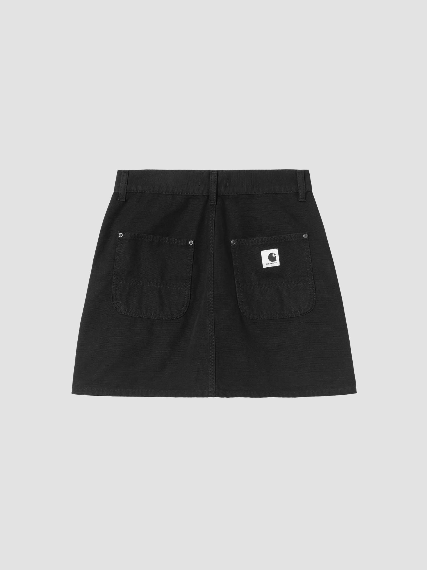 W' MAEVE DOUBLE KNEE SKIRT - black stone washed