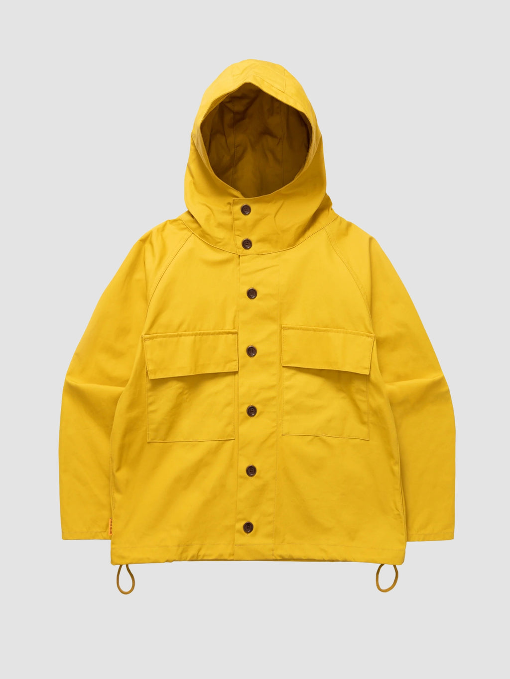 WAXED COTTON ALLOTMENT PARKA - ochre