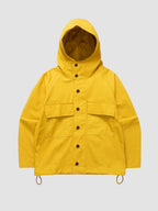 WAXED COTTON ALLOTMENT PARKA - ochre